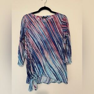 Striped Multicolor Top by David Cline